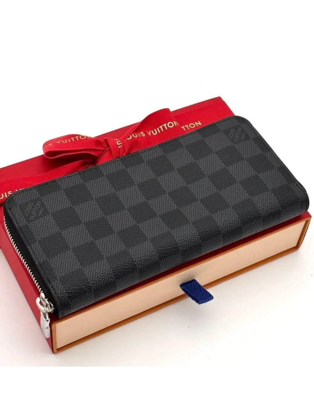 Louis Vuitton Wallet Damier Graphite Zippy Horizontal